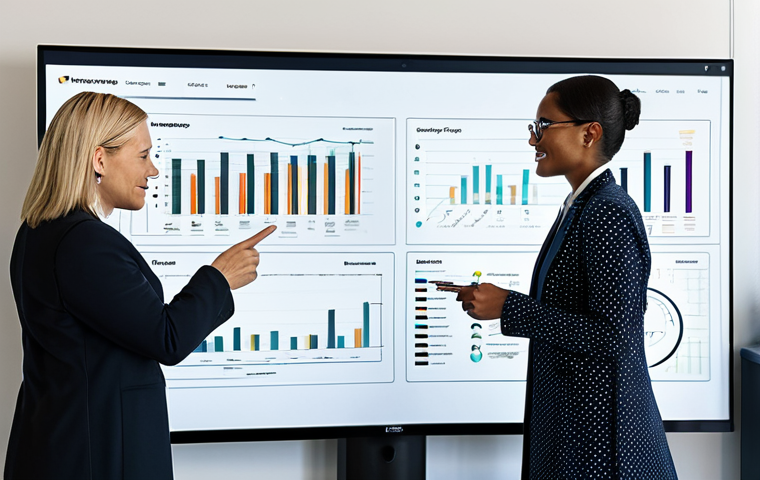 A diverse team of adult business professionals, fully clothed in modern business attire, collaborating in a sleek, high-tech office environment. They are gathered around a large interactive screen displaying a detailed customer journey map with various touchpoints and data visualizations. Some are pointing at charts and graphs, while others are taking notes and engaging in focused discussion, analyzing customer behavior data and strategizing for improved customer experience. The office is brightly lit with large windows, featuring contemporary furniture and multiple digital displays. Professional photography, high resolution, soft studio lighting, ultra-detailed, realistic, cinematic, safe for work, appropriate content, fully clothed, modest clothing, professional dress, family-friendly, perfect anatomy, correct proportions, natural pose, well-formed hands, proper finger count, natural body proportions.