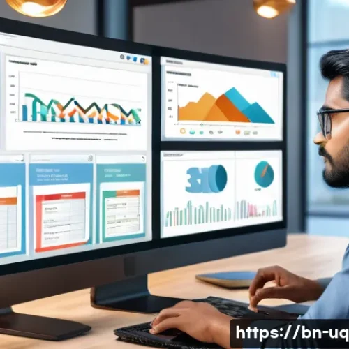 고객 여정 맵핑의 최신 트렌드 - A detailed digital marketing workspace scene showing a Bengali professional analyzing customer journ...